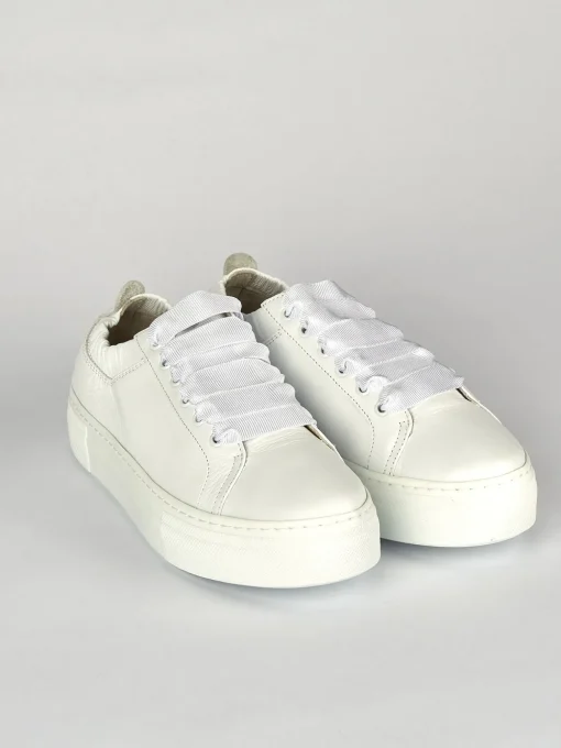 Sneakers pelle bianco