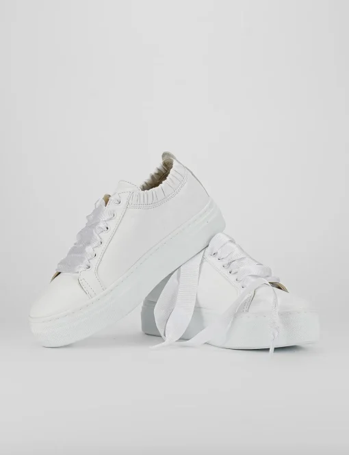 Sneakers pelle bianco