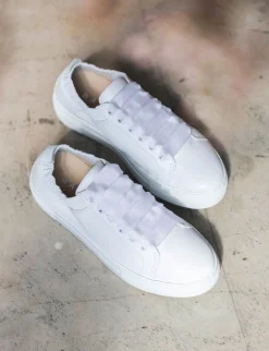 Sneakers pelle bianco