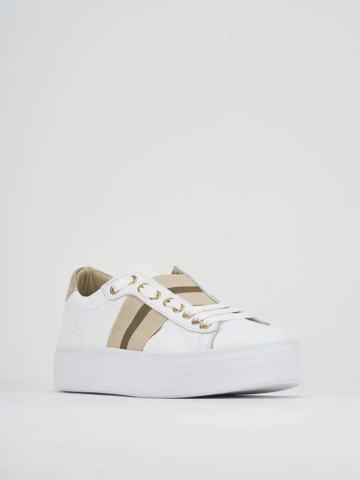 Sneakers pelle bianco