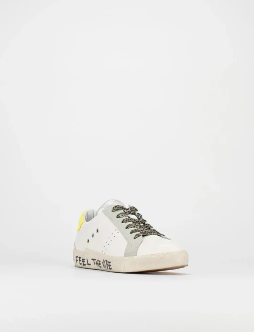Sneakers pelle bianco