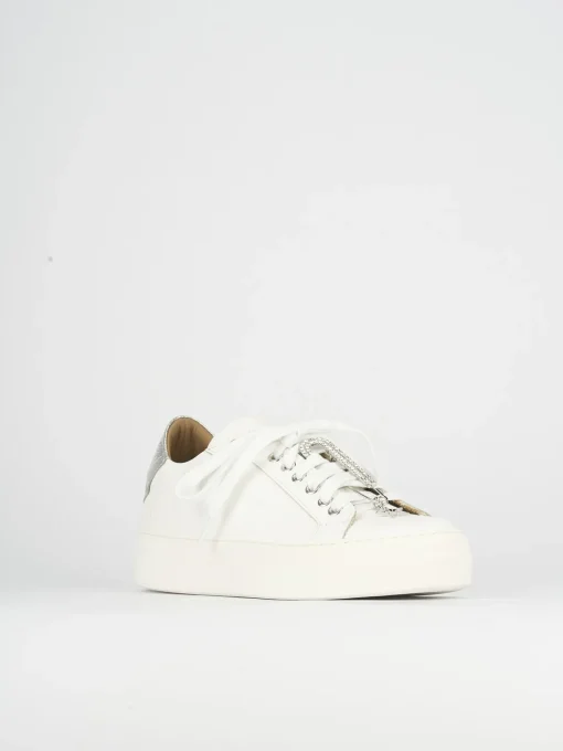 Sneakers pelle bianco