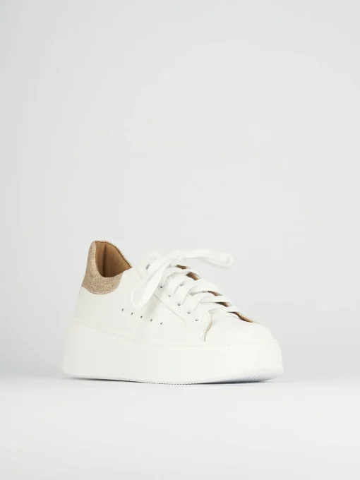 Sneakers pelle bianco