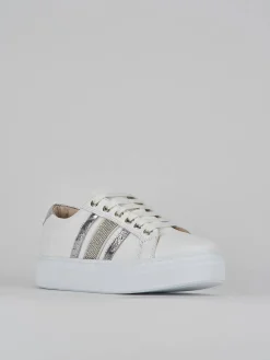Sneakers pelle bianco