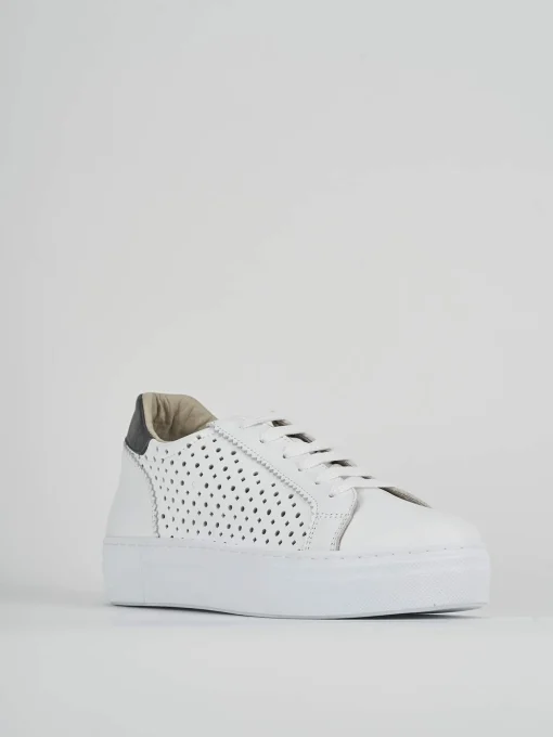 Sneakers pelle bianco