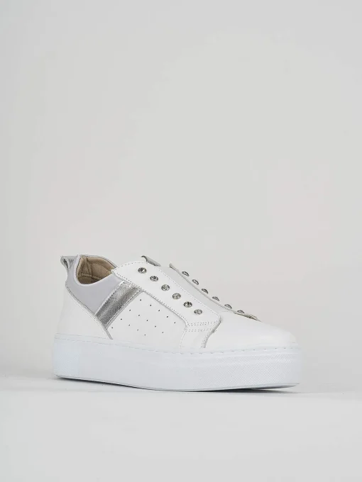 Sneakers pelle bianco