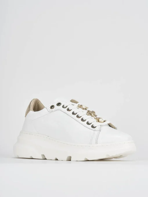 Sneakers pelle bianco