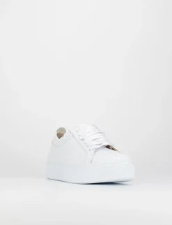 Sneakers pelle bianco