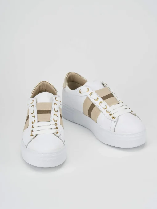 Sneakers pelle bianco