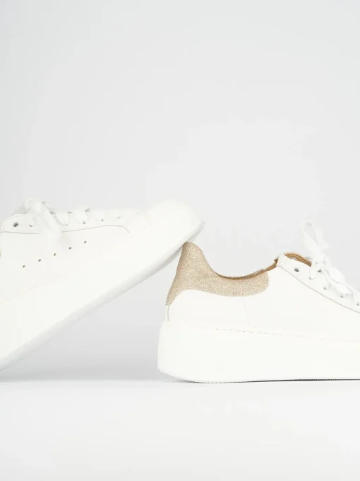 Sneakers pelle bianco