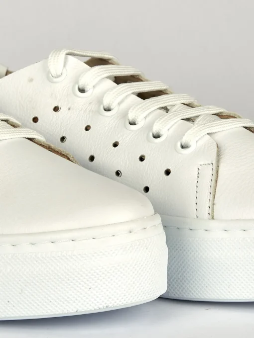 Sneakers pelle bianco