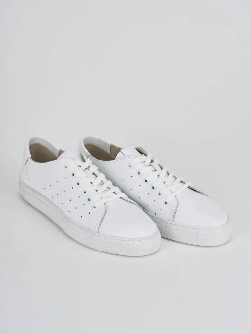 Sneakers pelle bianco