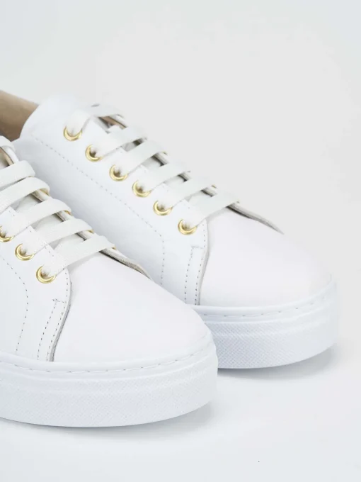 Sneakers pelle bianco