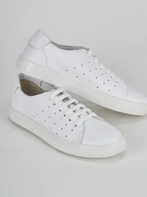 Sneakers pelle bianco