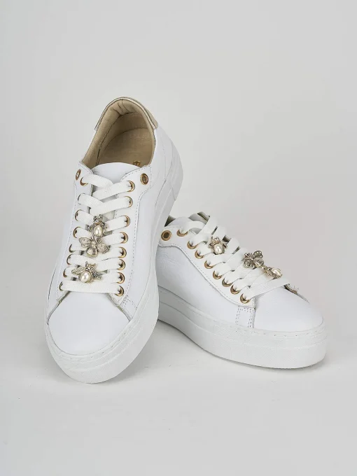 Sneakers pelle bianco