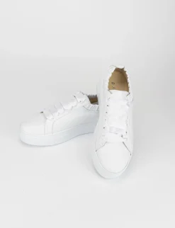 Sneakers pelle bianco