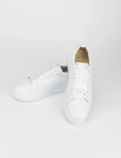 Sneakers pelle bianco