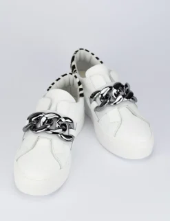 Sneakers pelle bianco