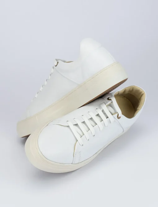 Sneakers pelle bianco
