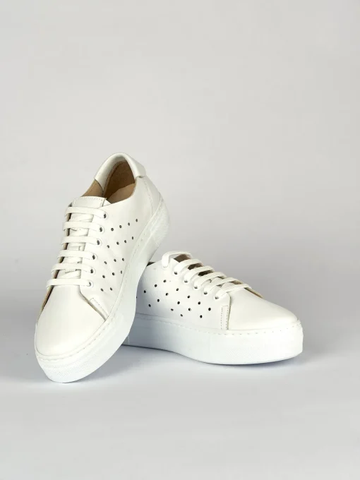 Sneakers pelle bianco