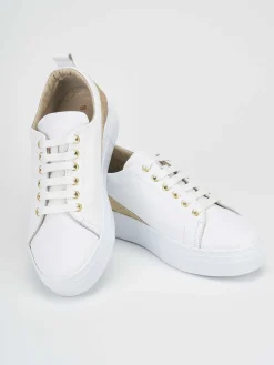 Sneakers pelle bianco