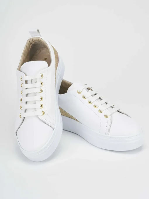 Sneakers pelle bianco