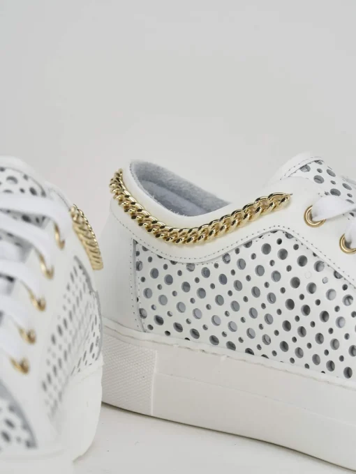 Sneakers pelle bianco