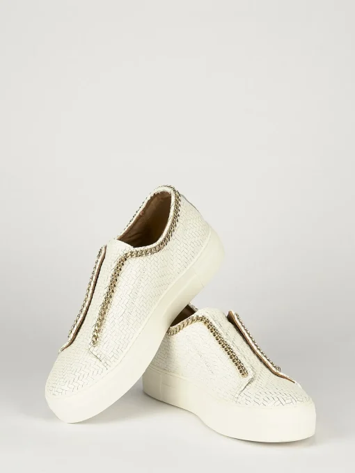 Sneakers pelle bianco