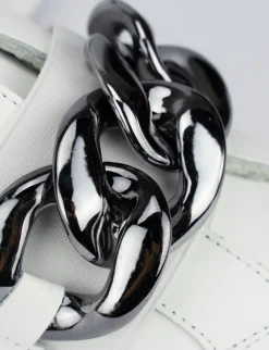 Sneakers pelle bianco