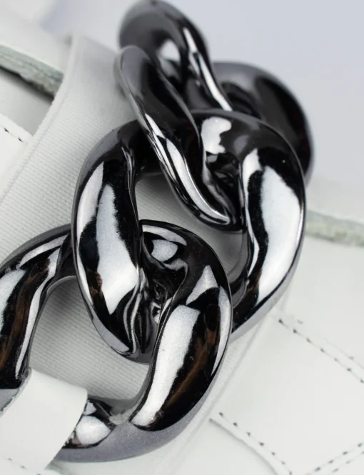 Sneakers pelle bianco