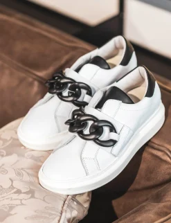 Sneakers pelle bianco