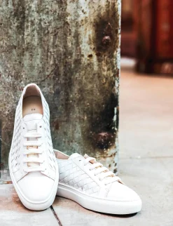 Sneakers pelle bianco