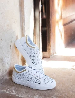 Sneakers pelle bianco