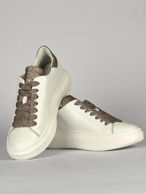 Sneakers pelle bianco