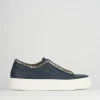 Sneakers pelle blu