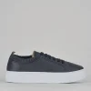 Sneakers pelle blu