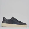 Sneakers pelle blu