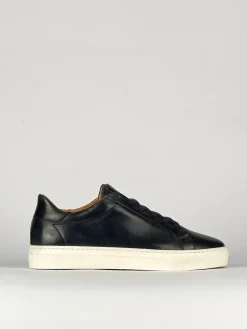 Sneakers pelle blu
