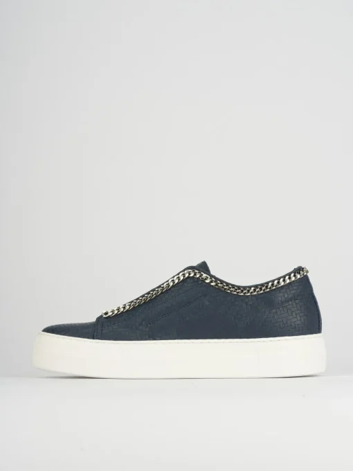 Sneakers pelle blu