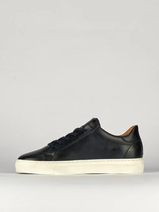Sneakers pelle blu