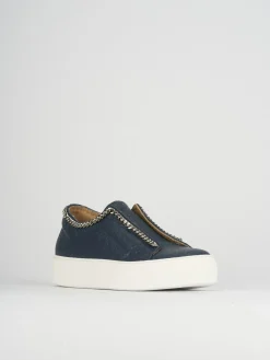 Sneakers pelle blu