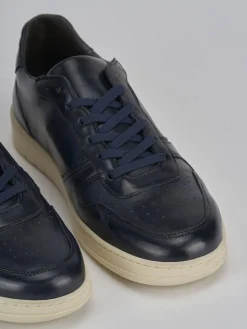 Sneakers pelle blu