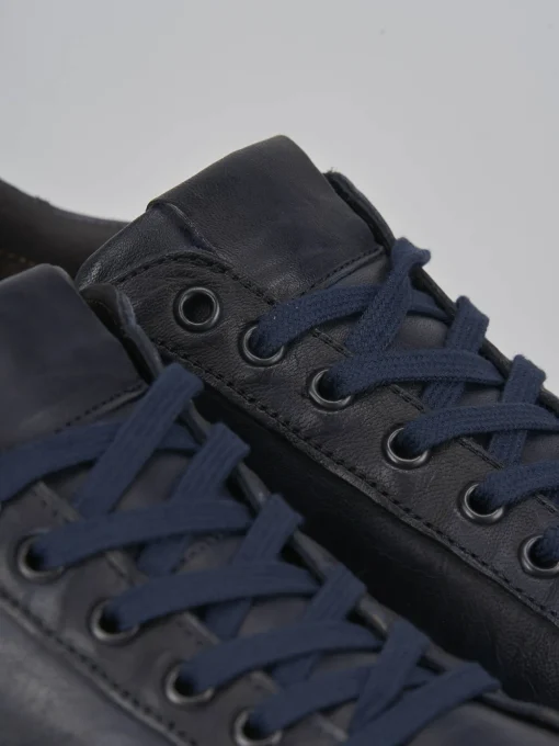 Sneakers pelle blu