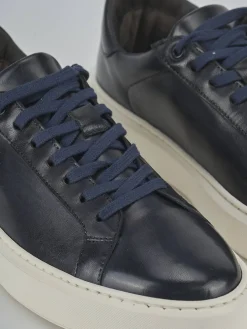 Sneakers pelle blu