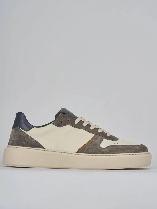 Sneakers pelle grigio
