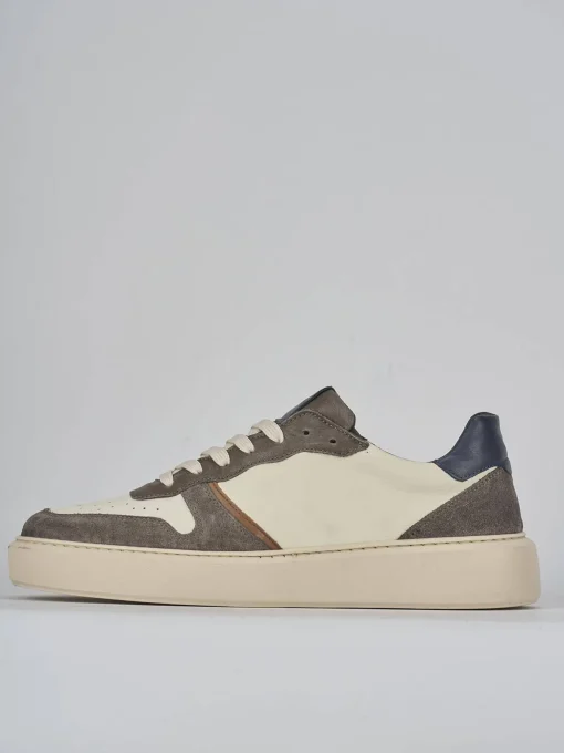 Sneakers pelle grigio