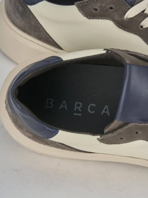 Sneakers pelle grigio