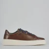 Sneakers pelle marrone