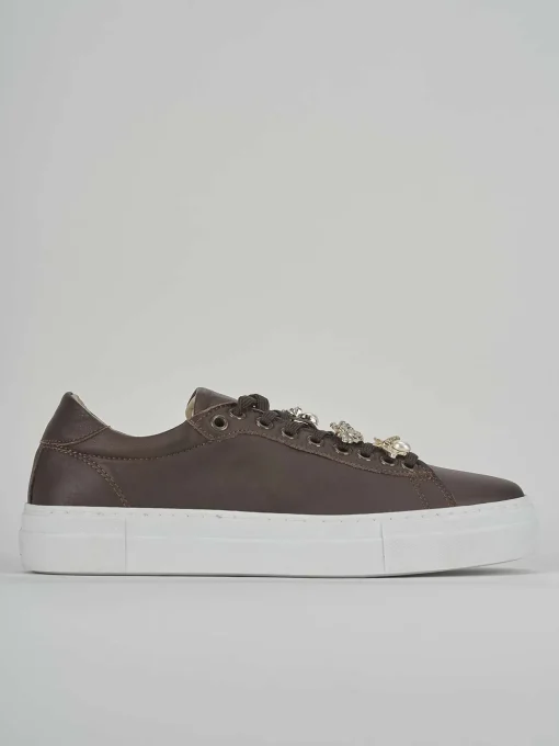 Sneakers pelle marrone