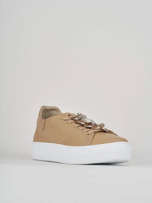 Sneakers pelle marrone